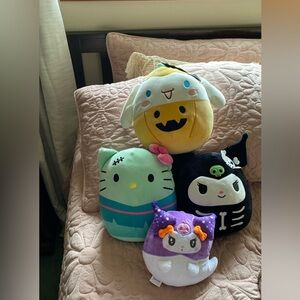 Hello Kitty Halloween Squishmallow Bundle & Cute Kuromi Plush from Japan